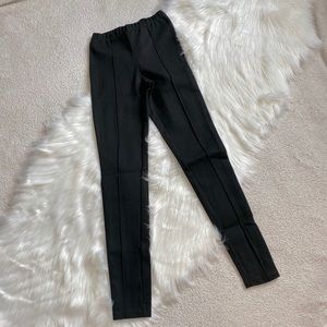 American Apparel Black Front Seam Leggings Size XS